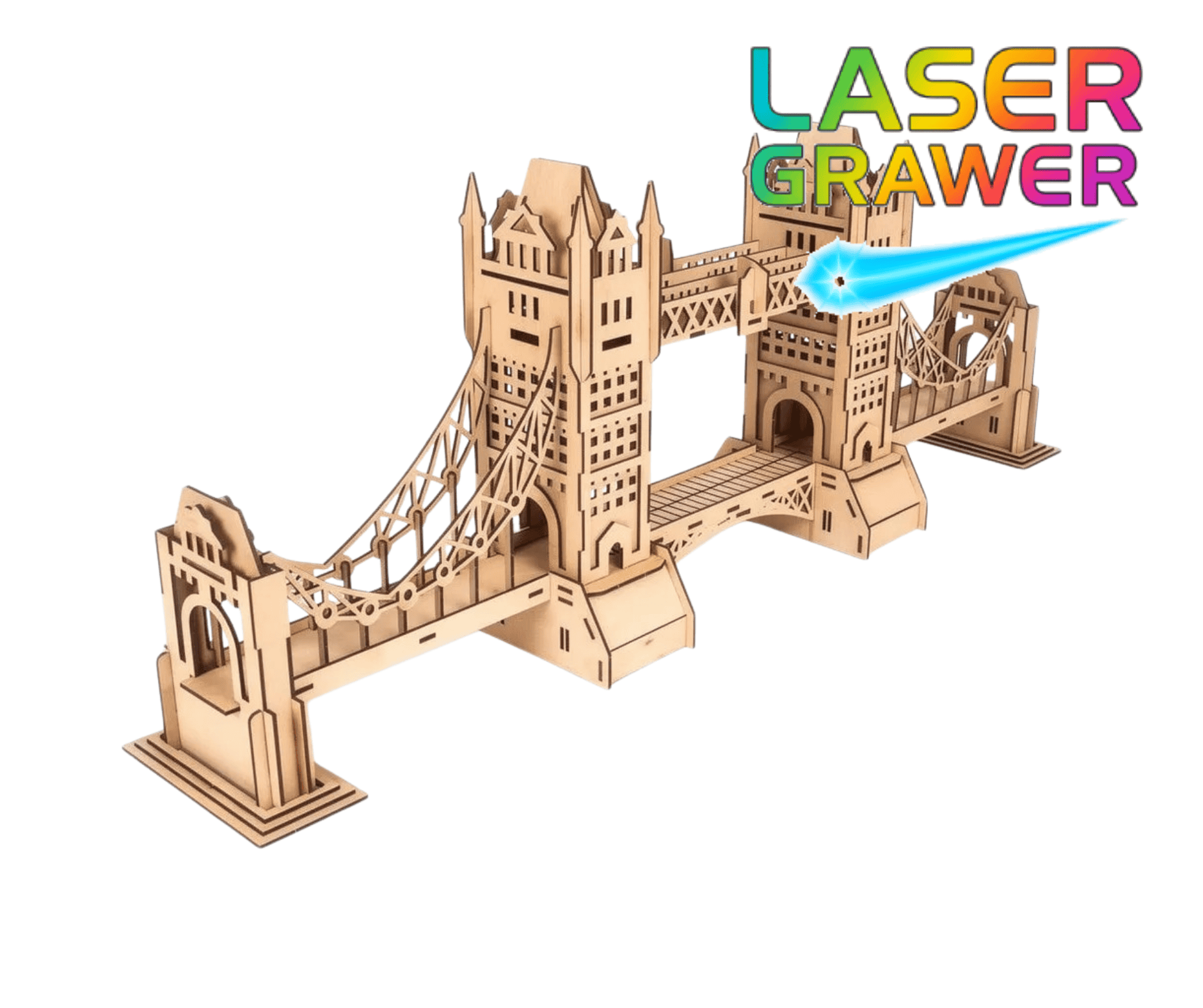 London Bridge ze sklejki – wyjątkowy model architektoniczny wycinany laserem